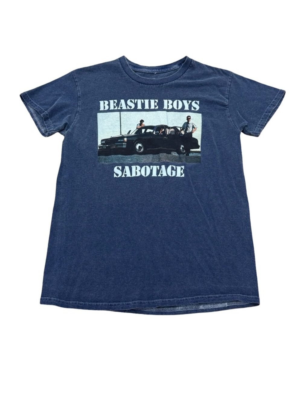 Beastie Boys “Sabotage” Graphic T-Shirt Navy Y2K